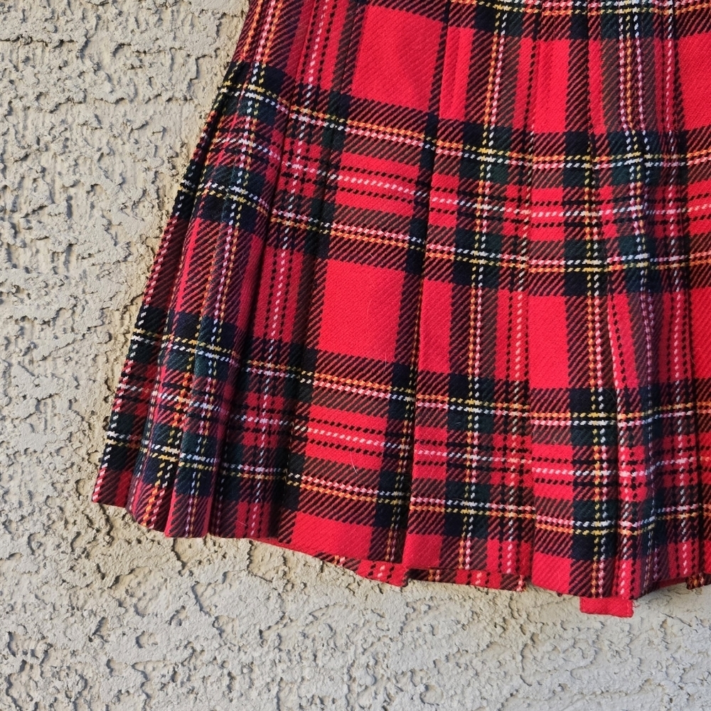 Dolce & Gabbana Plaid Pleated Mini Skirt Y2K - Picture 2 of 11